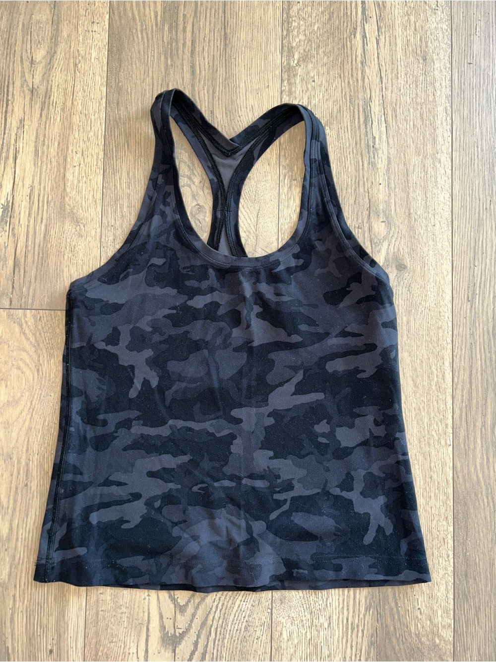 Lululemon Black Camo Racerback Tank Top